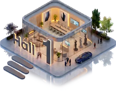 Hall 1 illustration